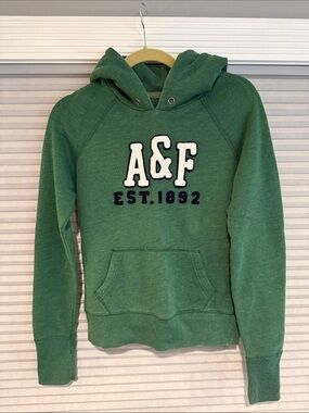 Abercrombie & Fitch Forest Green A&F Pull-Over Hoodie